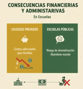 Consecuencias Financieras y Administrativas