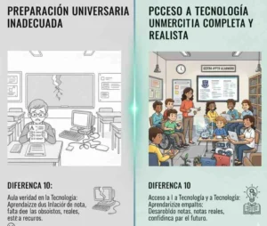 Diferencia 10 Preparación Universitaria e Inflación de Notas