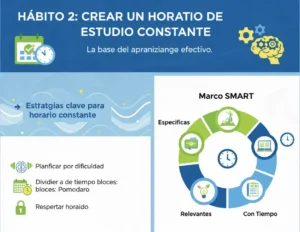 Hábito 2 Crear un horario de estudio constante