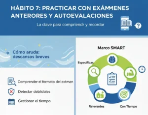 Hábito 7 Practicar con exámenes anteriores y autoevaluaciones