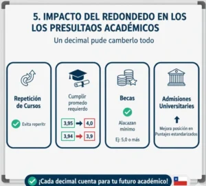 Impacto del Redondeo en los Resultados Académicos