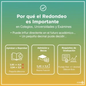 Por qué el Redondeo es Importante en Colegios, Universidades y Exámenes