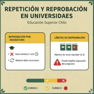 Reglas de Reprobación y Repetición en Universidades y Educación Superior