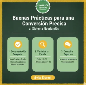 Buenas Prácticas para una Conversión Precisa de Notas al Sistema Neerlandés