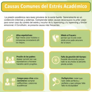 Causas Comunes del Estrés Académico
