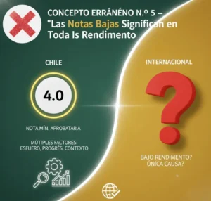Concepto Erróneo N.º 5 — “Las Notas Bajas Significan Bajo Rendimiento”