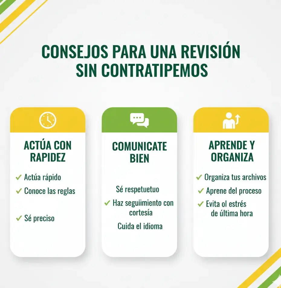 Consejos para una Revisión sin Contratiempos