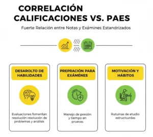 Correlación entre las Calificaciones de Secundaria y el Desempeño en PSU PDT PAES