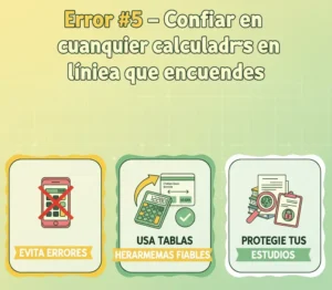 Error #5 – Confiar en cualquier calculadora en línea que encuentres