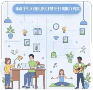 Mantén un Equilibrio entre Estudio y Vida