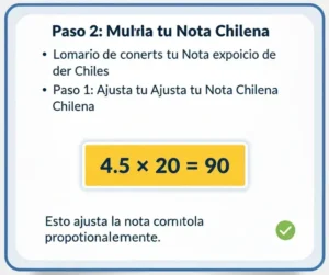 Paso 2 Multiplica por 20