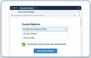 Paso 2 Selecciona la Escala Venezolana