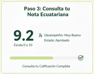 Paso 3 Consulta tu Nota Ecuatoriana