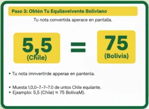 Paso 3 Obtén Tu Equivalente Boliviano
