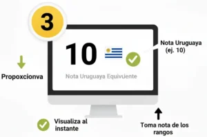 Paso 3 Obtén tu Nota Uruguaya