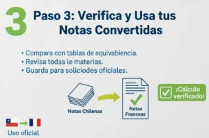 Paso 3 Verifica y Usa tus Notas Convertidas