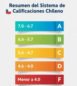Resumen del Sistema de Calificaciones Chileno