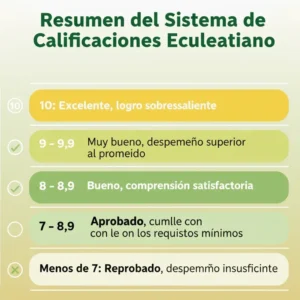 Resumen del Sistema de Calificaciones Ecuatoriano