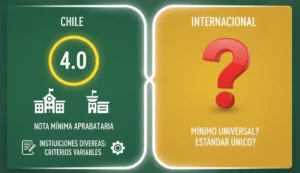 Todas las instituciones usan la misma nota mínima de aprobación