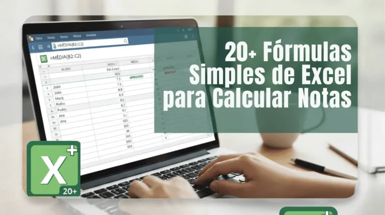 20+ Fórmulas Simples de Excel para Calcular Notas