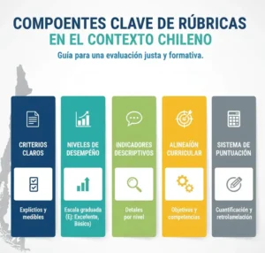 Componentes de Rúbricas Efectivas en el Contexto Chileno