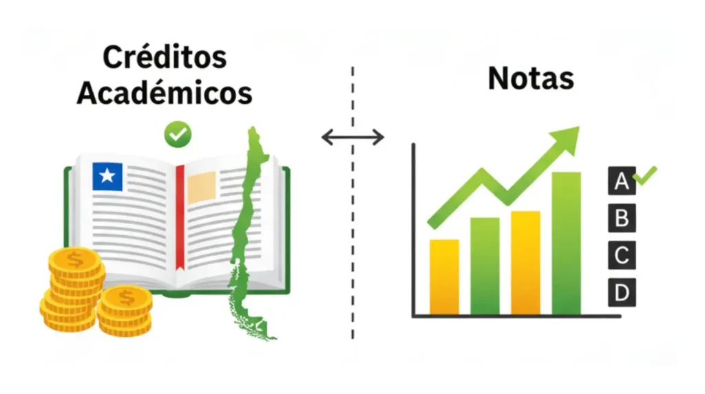 Diferencia Entre Créditos Académicos y Notas en Chile