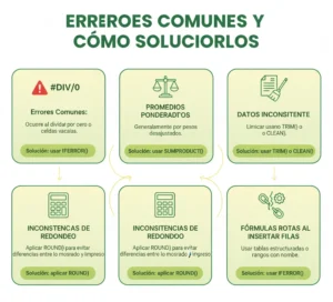 Errores Comunes en Excel y Cómo Corregirlos