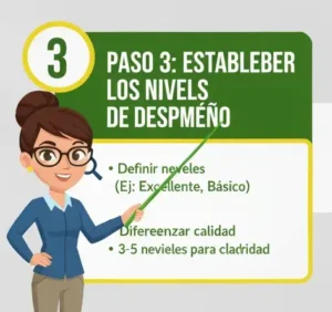 Paso 3 Establecer los Niveles de Desempeño