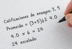 Paso 3 — Estima el Puntaje de Escritura