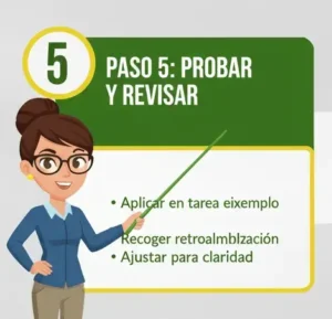 Paso 5 Probar y Revisar