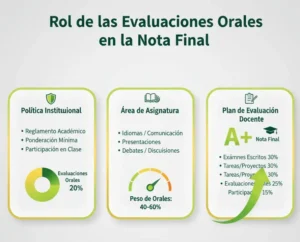 Rol de las Evaluaciones Orales en la Nota Final