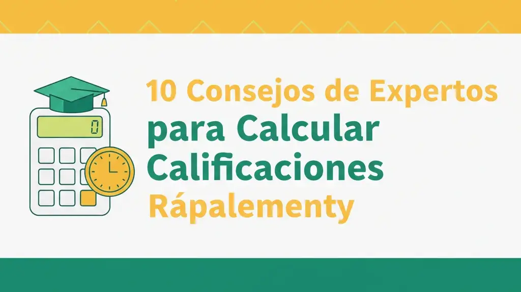 10 Consejos de Expertos para Calcular Calificaciones Rápidamente
