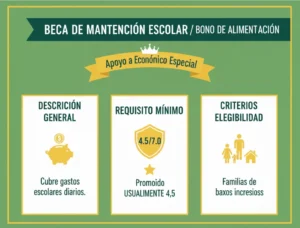 Beca de Mantención Escolar  Bono de Alimentación