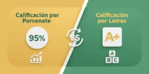 Calificación por Porcentaje vs Calificación por Letras