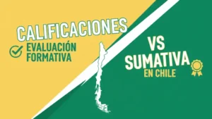 Calificaciones de Evaluación Formativa vs Sumativa en Chile