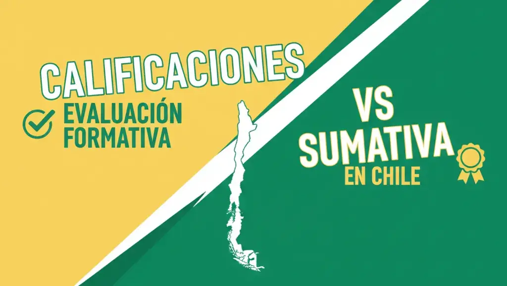 Calificaciones de Evaluación Formativa vs Sumativa en Chile