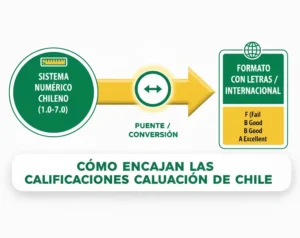 Cómo Encajan las Calificaciones con Letras en el Modelo de Evaluación de Chile