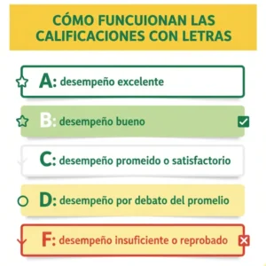 Cómo Funcionan las Calificaciones con Letras