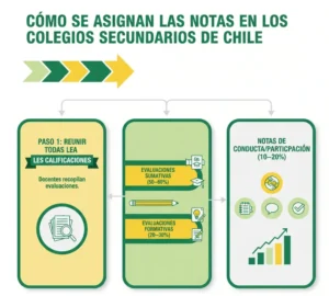 Cómo se Asignan las Notas en los Colegios Secundarios de Chile