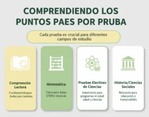 Comprendiendo los Puntos PAES por Prueba