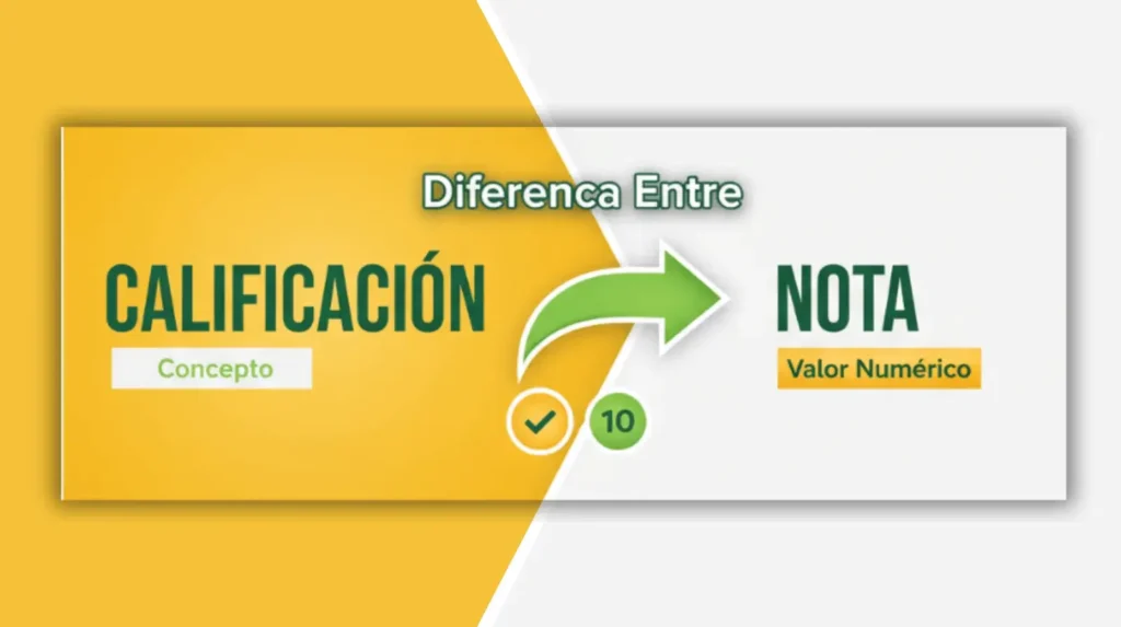 Diferencia Entre Calificación y Nota