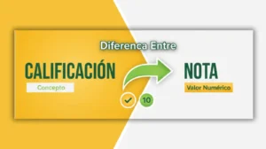 Diferencia Entre Calificación y Nota