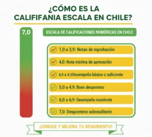 Escala de calificaciones numéricas en Chile