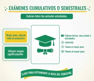 Exámenes Cumulativos o Semestrales