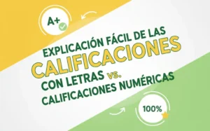 Explicación Fácil de las Calificaciones con Letras vs. Calificaciones Numéricas
