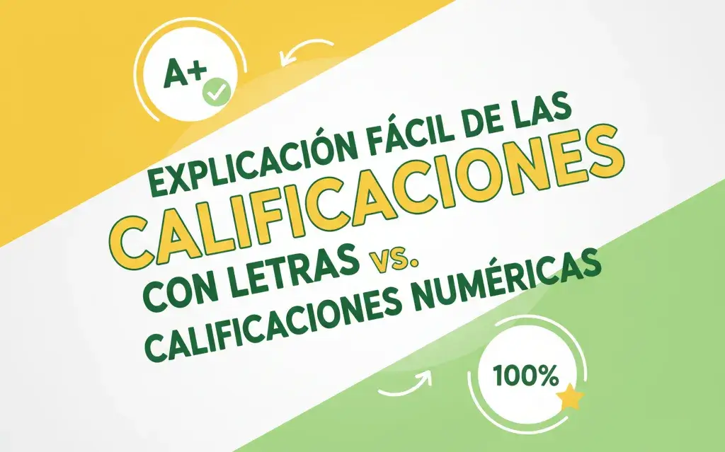 Explicación Fácil de las Calificaciones con Letras vs. Calificaciones Numéricas