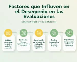 Factores que Influyen en el Desempeño en las Evaluaciones