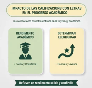 Impacto de las Calificaciones con Letras en el Progreso Académico