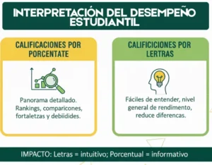 Interpretación del desempeño estudiantil