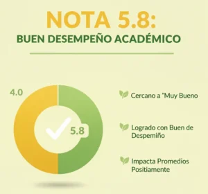 Nota 5.8 Buen Desempeño Académico